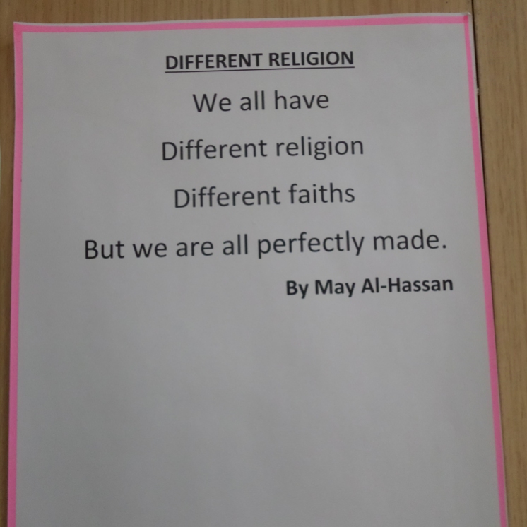 Poem on religion.
